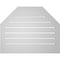 Ekena Millwork Octagonal Top Surface Mount PVC Gable Vent w/ 2"W x 2"P Brickmould Sill Frame, 28"W x 22"H GVPOT28X2203SF - alternate 5